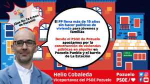 Helio Cobaleda: Desde el PSOE apostamos por la construcción de vivienda pública